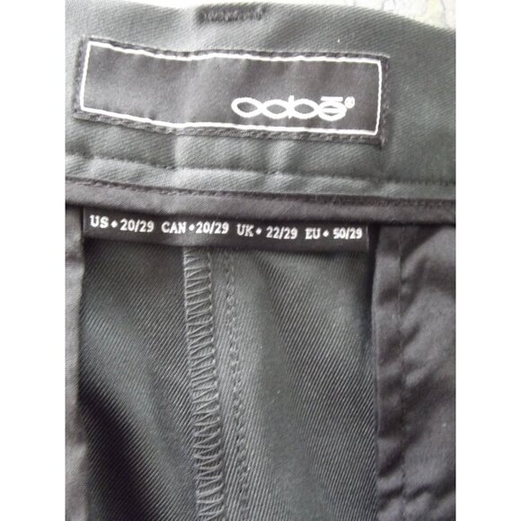 oobe Pants Womens Plus Size 20 x 29" Gray Flat Front straight leg Uniform Work - Picture 6 of 11